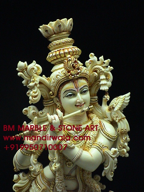 Marble Krishna Statue